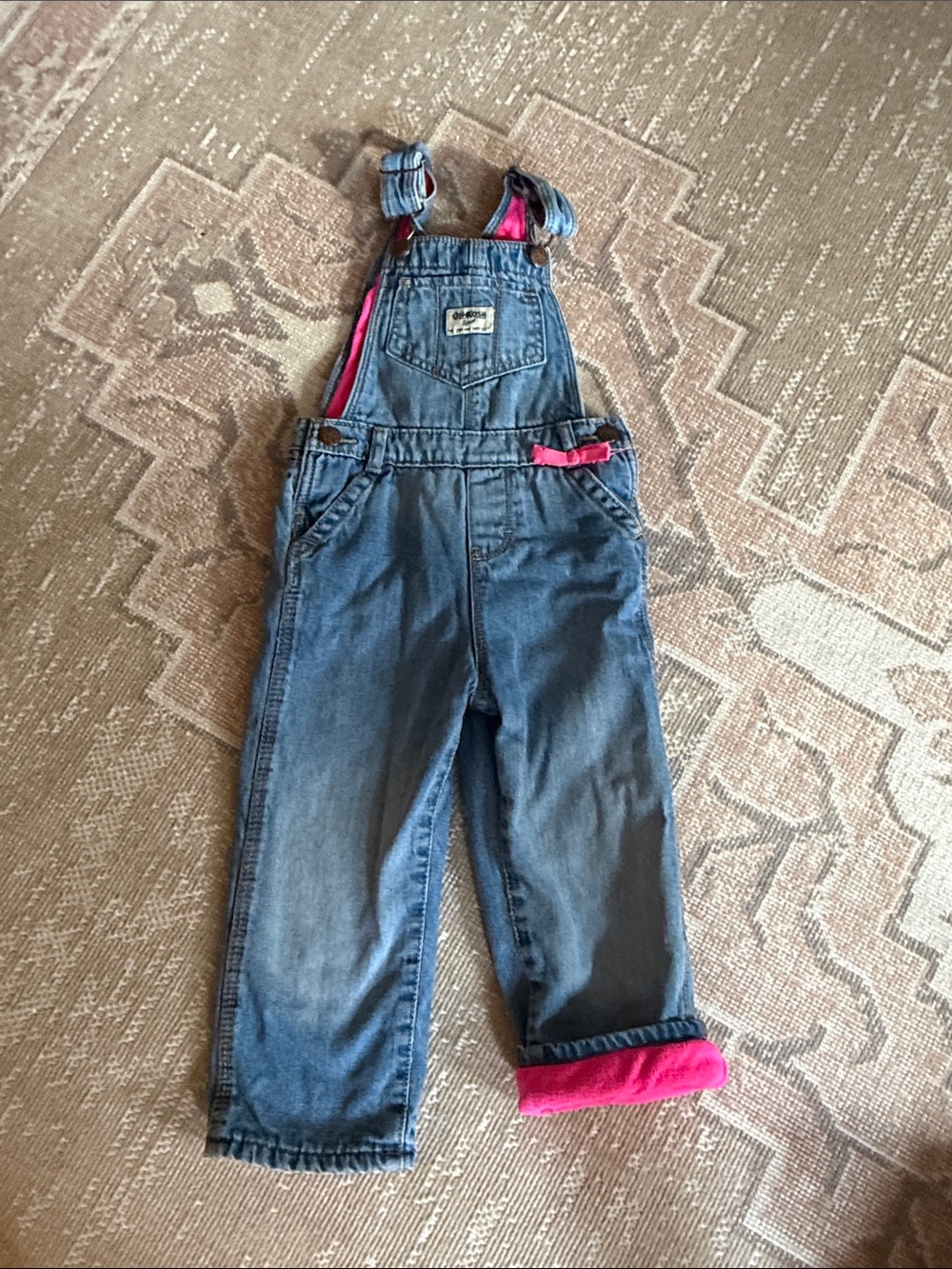 Fleece lined OshKosh Overalls Toddler 3T
